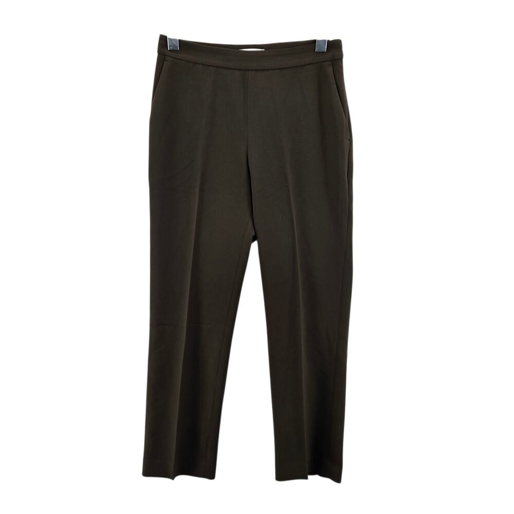 Aritzia Babaton Dress Pants Womens 0 XS Straight Leg Cropped‎ Dark Taupe Career